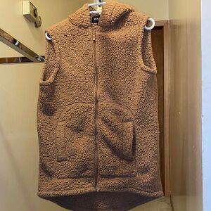 Zenana Sherpa teddy bear Hooded Vest